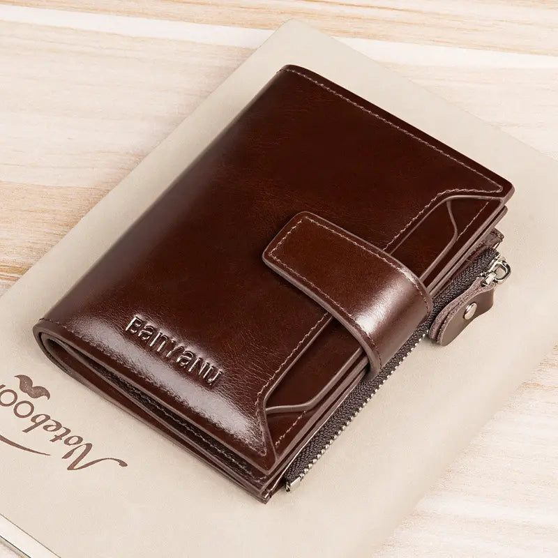 Vintage Men’s Wallet Anti-theft Swiping Short