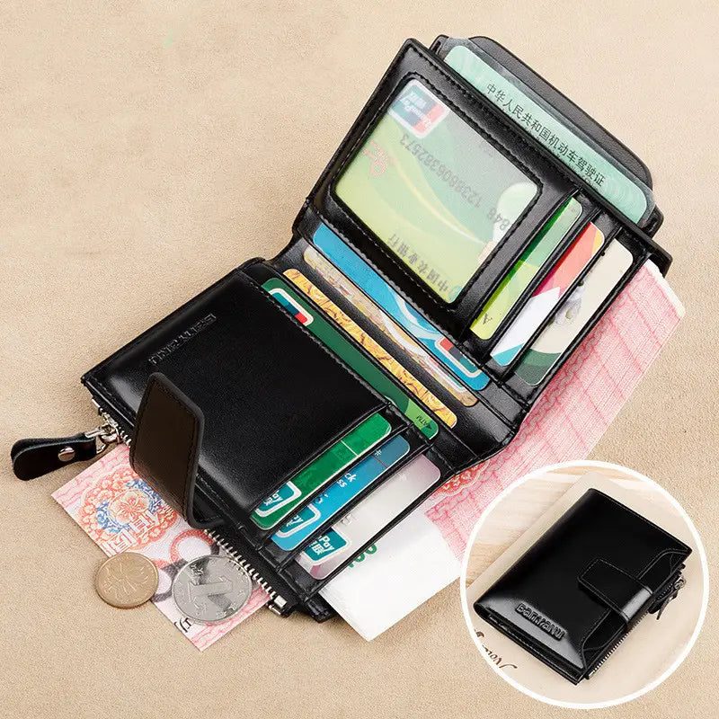 Vintage Men’s Wallet Anti-theft Swiping Short