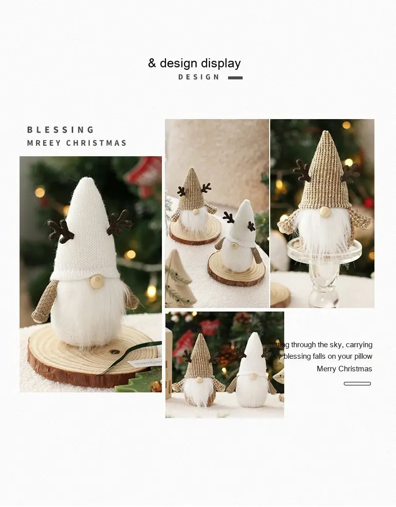 Christmas Decorations Faceless Santa Doll Ornaments