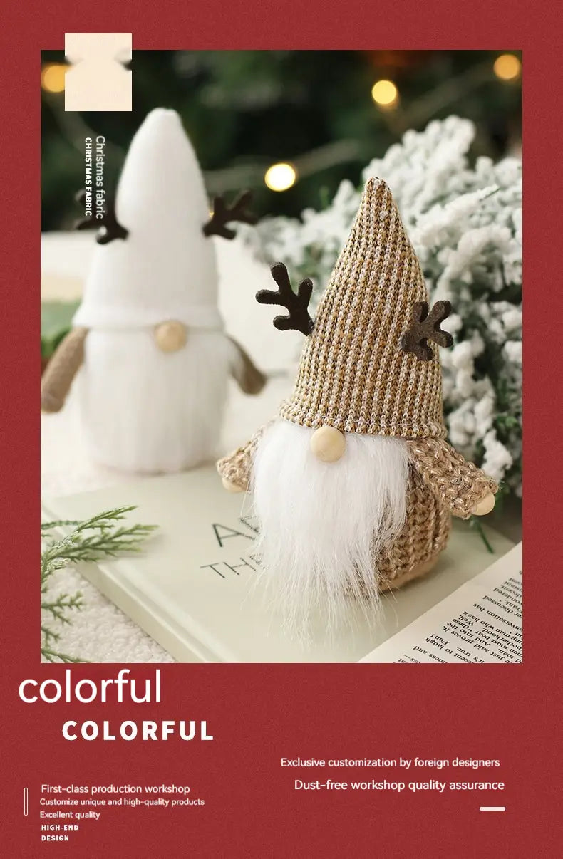 Christmas Decorations Faceless Santa Doll Ornaments