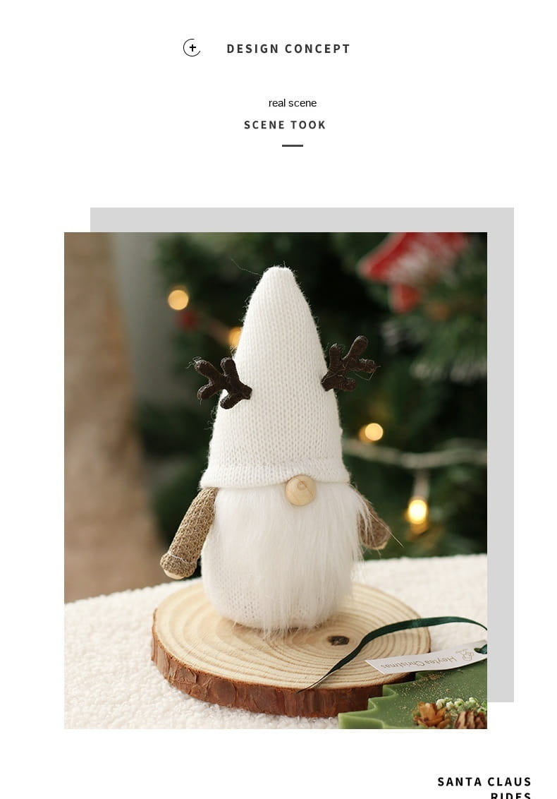 Christmas Decorations Faceless Santa Doll Ornaments