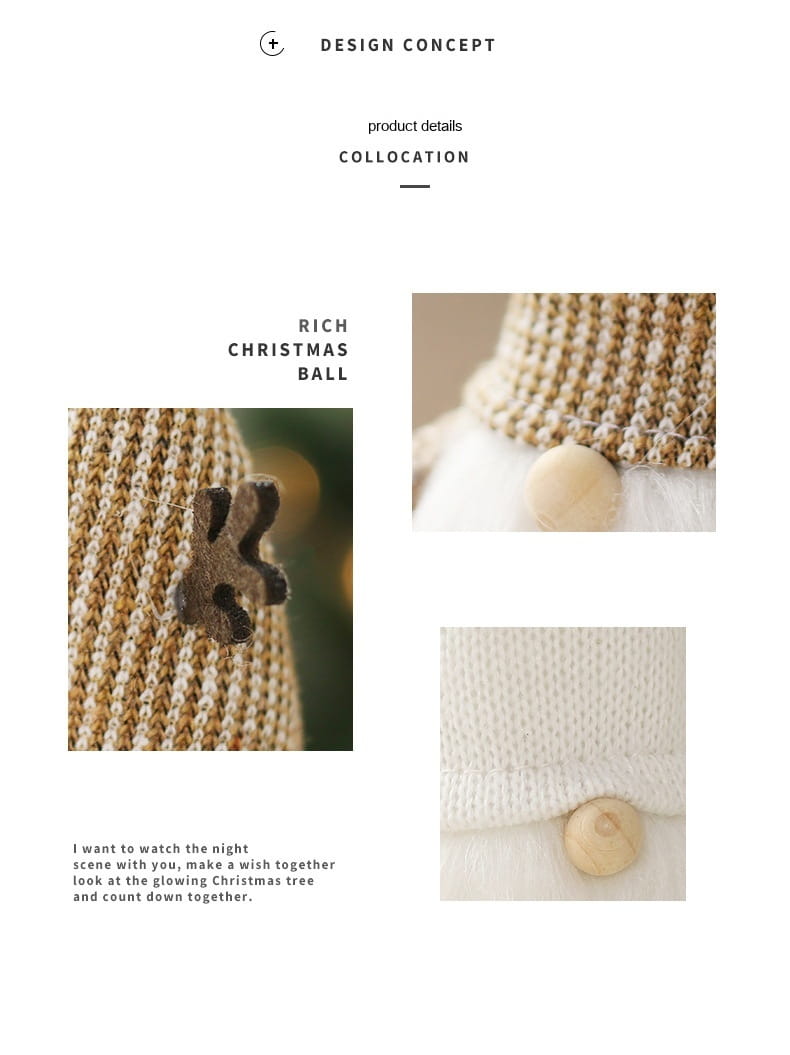 Christmas Decorations Faceless Santa Doll Ornaments