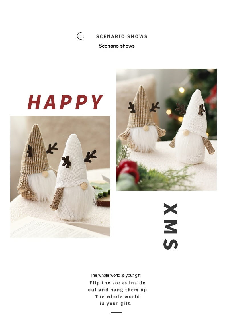 Christmas Decorations Faceless Santa Doll Ornaments