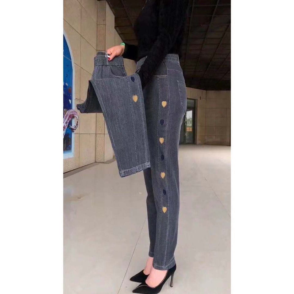 Women’s Plus Size Thin High Waist Stretch Jeans