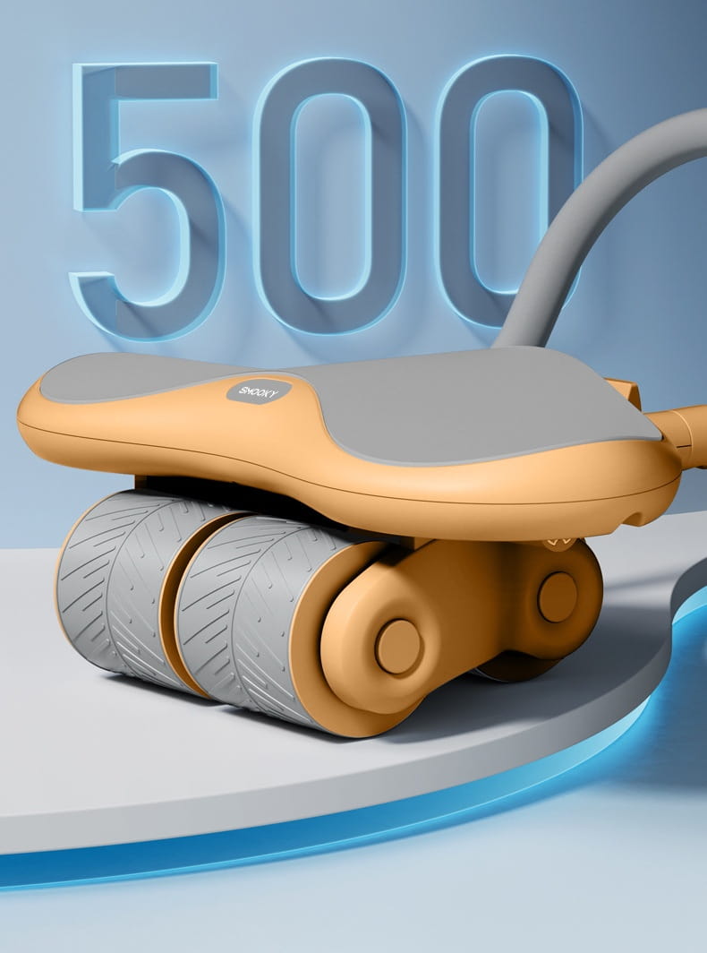 Three-wheel Abdominal Wheel Automatic Rebound Home Fitness Equipment