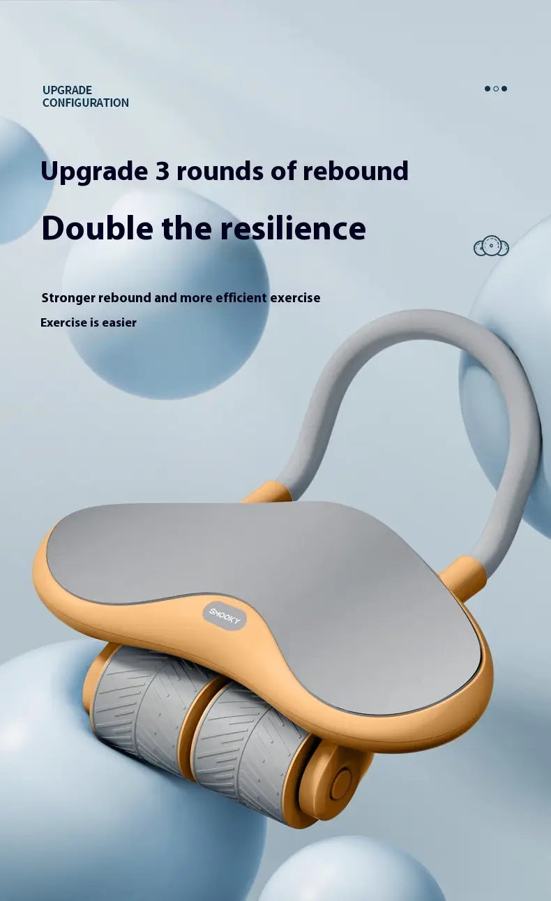 Three-wheel Abdominal Wheel Automatic Rebound Home Fitness Equipment