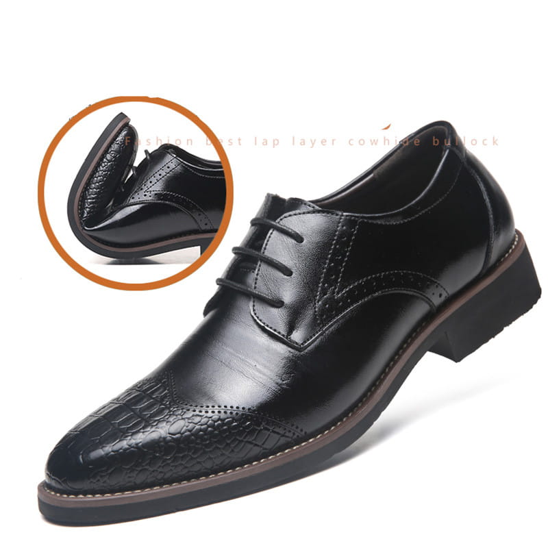 Men’s Plus Size Formal Business Casual Leather Shoes