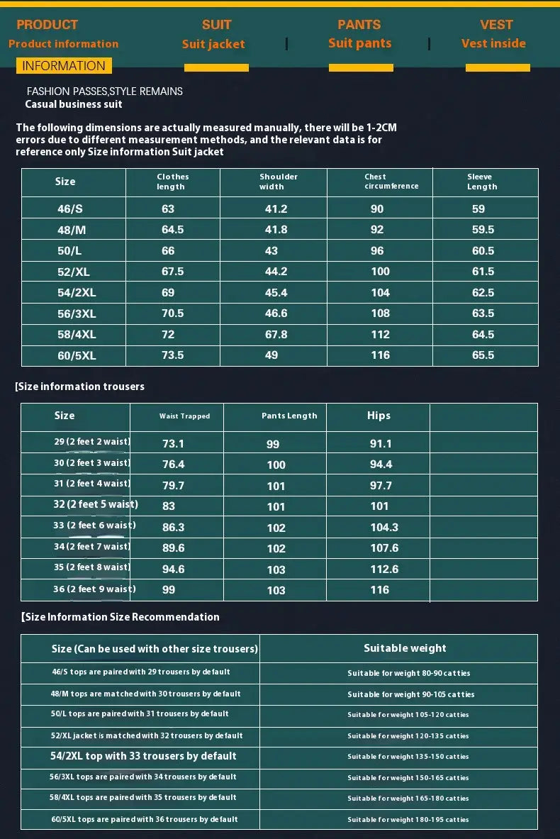 Men’s Business Formal High-grade British Style Suit For Men