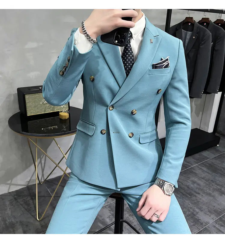 Men’s Business Formal High-grade British Style Suit For Men