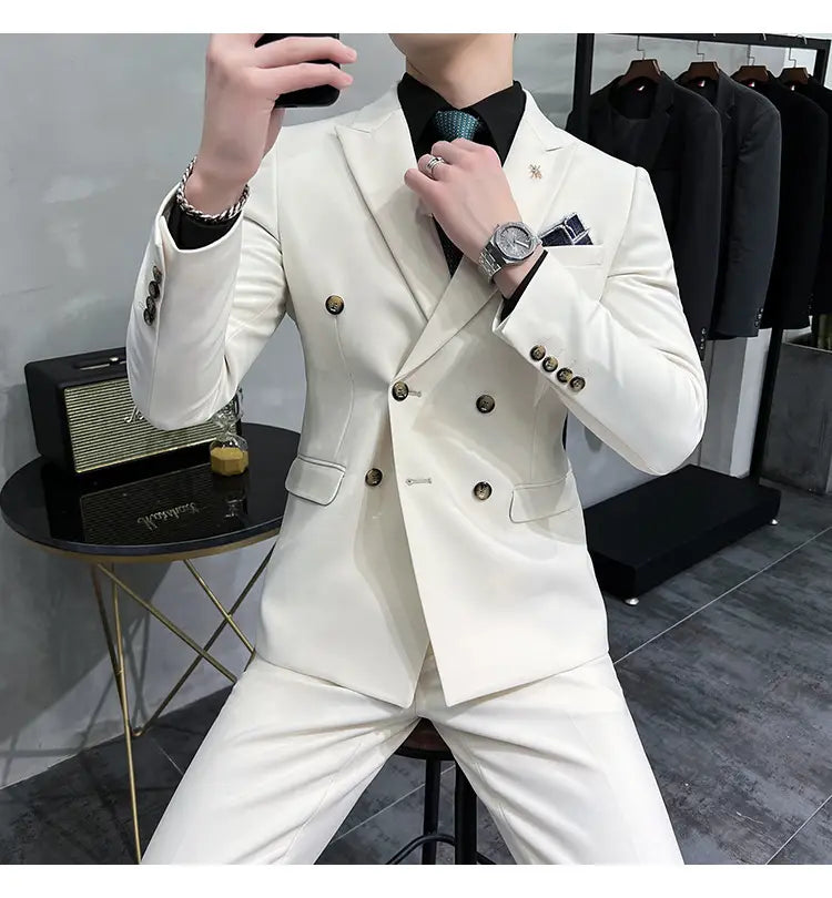 Men’s Business Formal High-grade British Style Suit For Men