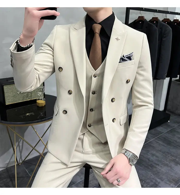 Men’s Business Formal High-grade British Style Suit For Men