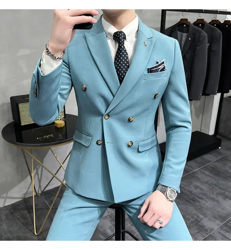 Men’s Business Formal High-grade British Style Suit For Men