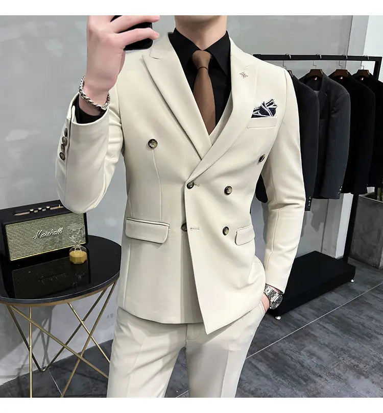 Men’s Business Formal High-grade British Style Suit For Men
