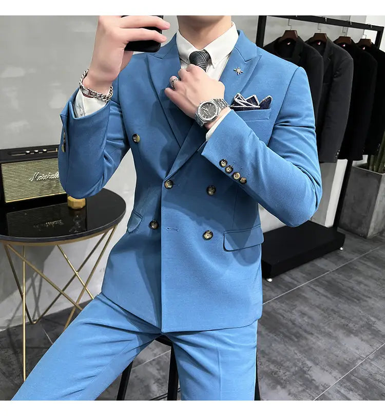 Men’s Business Formal High-grade British Style Suit For Men
