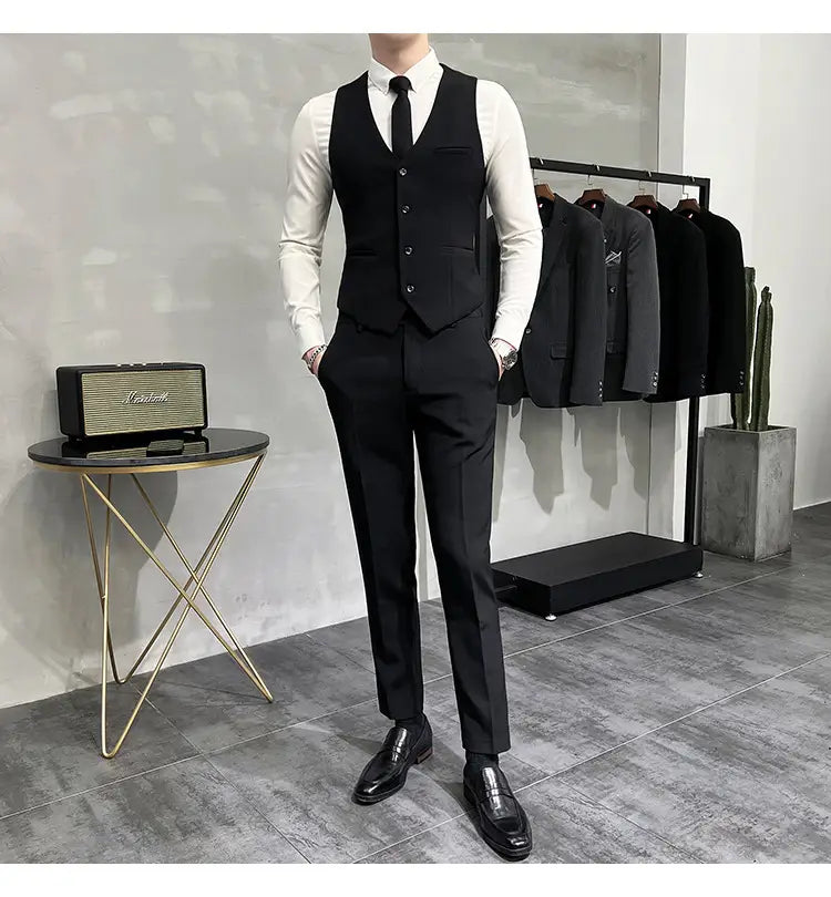 Men’s Business Formal High-grade British Style Suit For Men