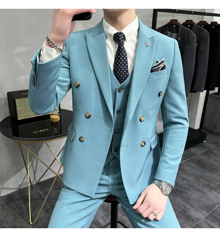 Men’s Business Formal High-grade British Style Suit For Men