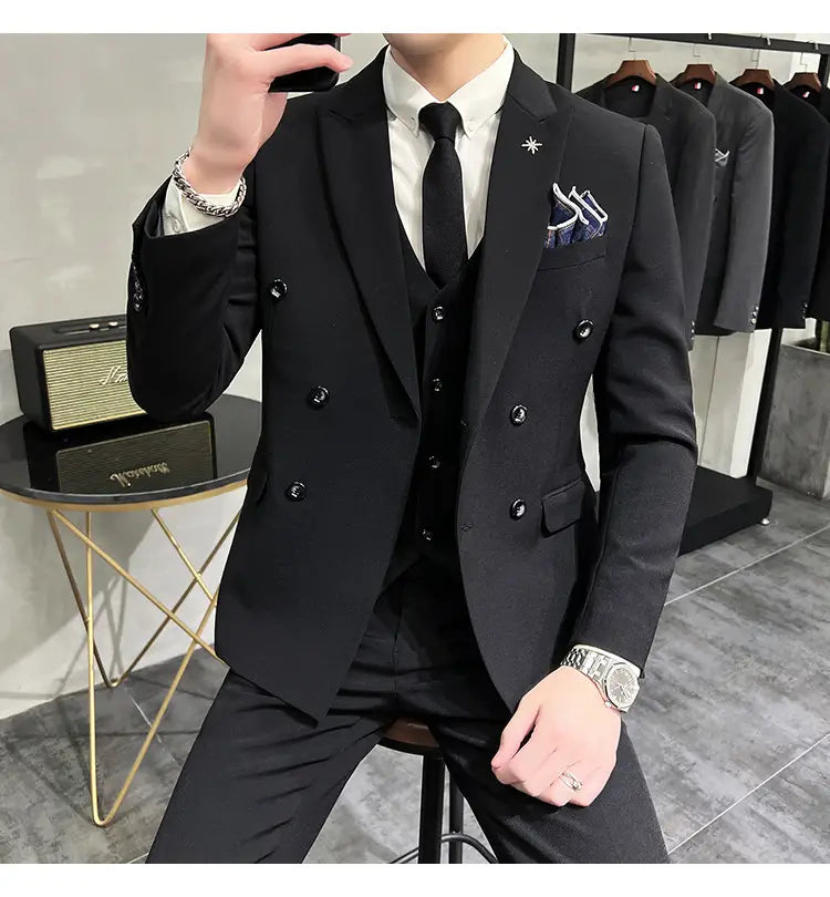 Men’s Business Formal High-grade British Style Suit For Men