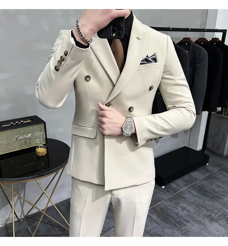 Men’s Business Formal High-grade British Style Suit For Men