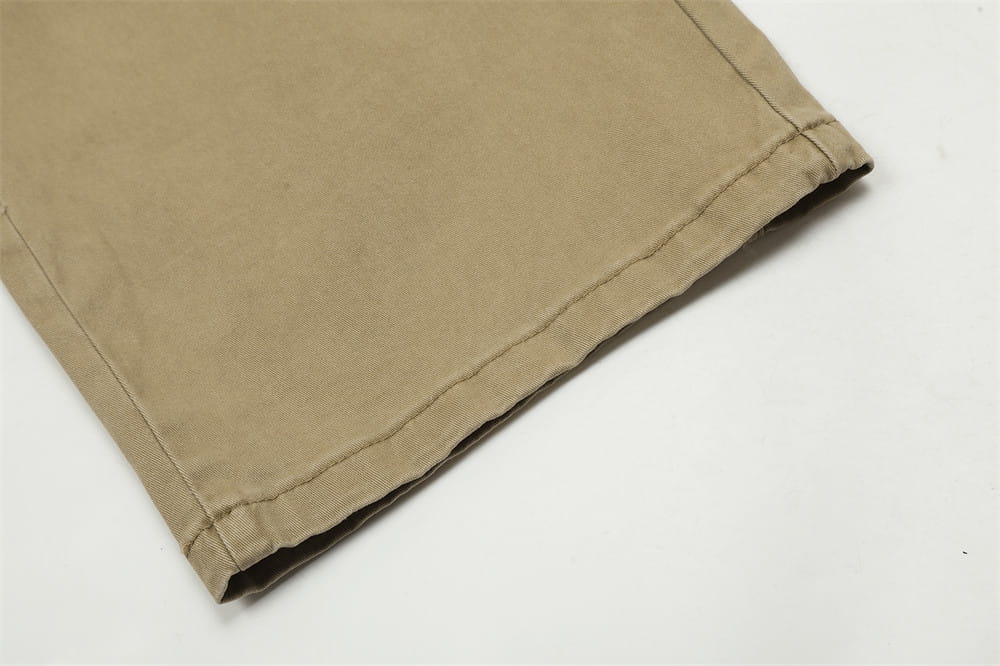 Multi-pocket Denim Straight-leg Trousers Men