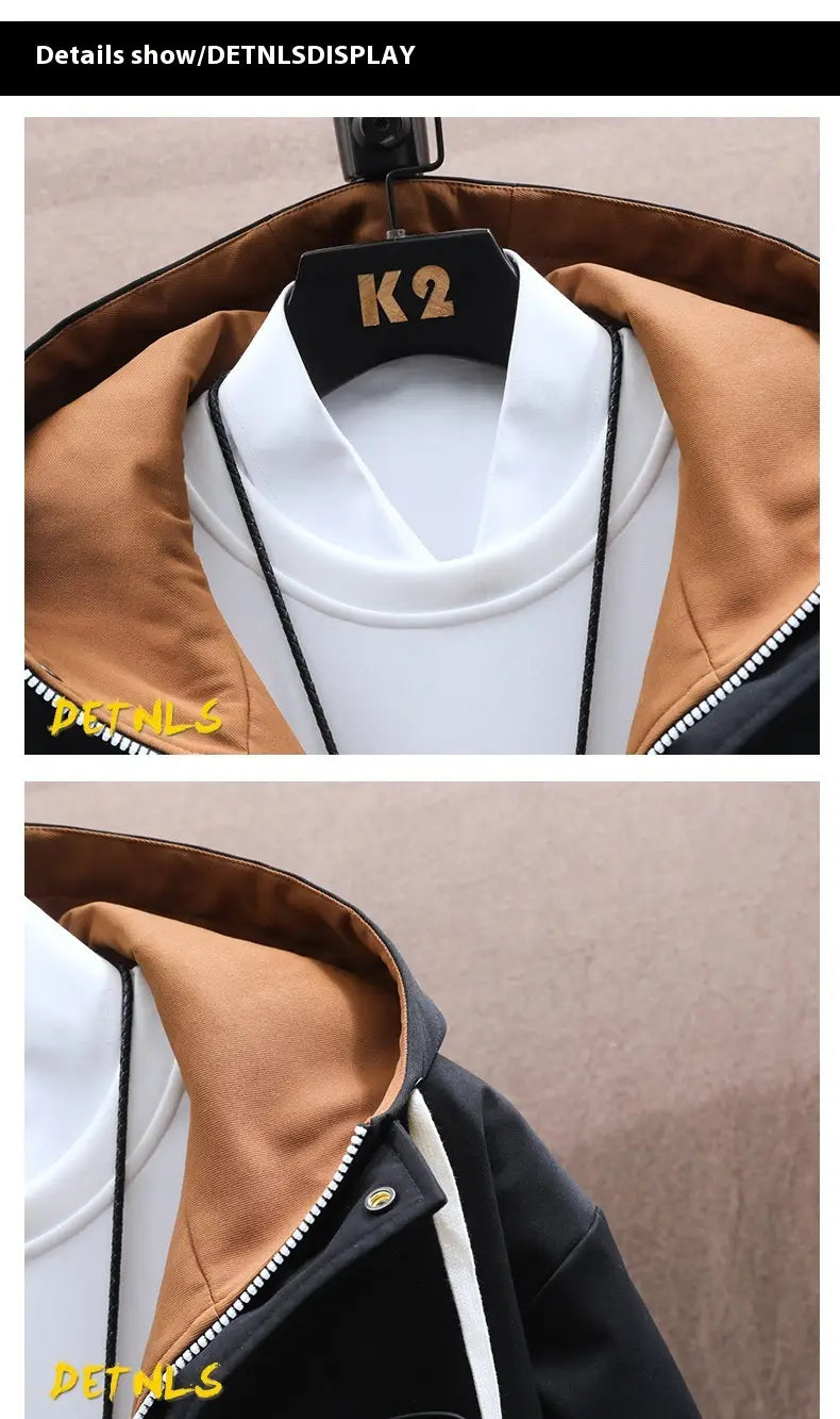Fall Jacket Trousers Men Leisure Set