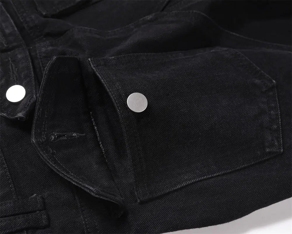 Fashion Personality Denim Trousers Men
