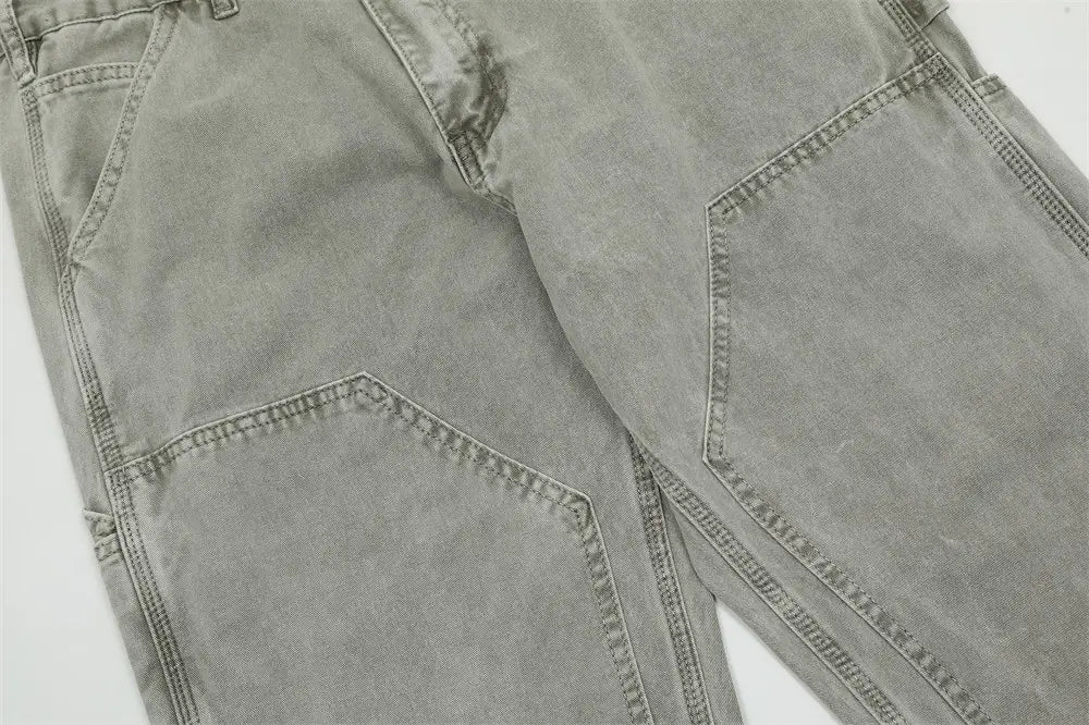 American Retro Denim Trousers For Men