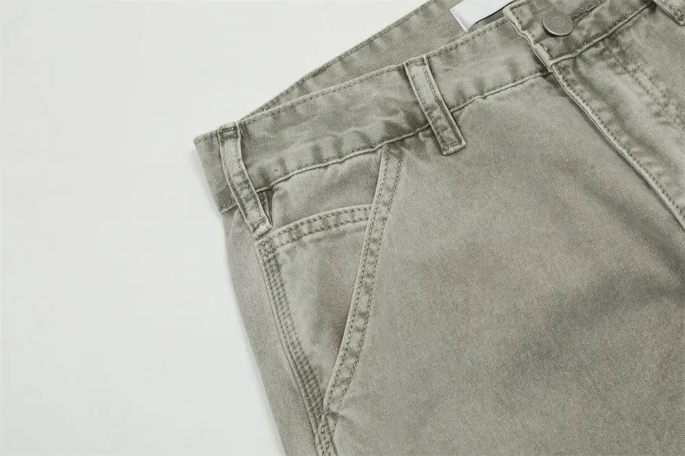 American Retro Denim Trousers For Men