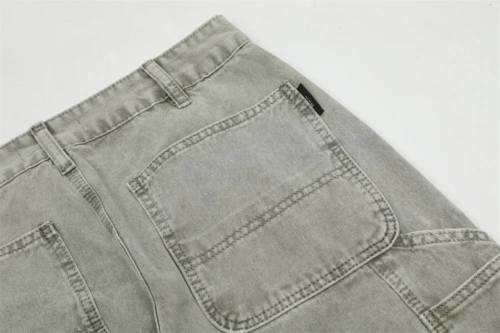 American Retro Denim Trousers For Men