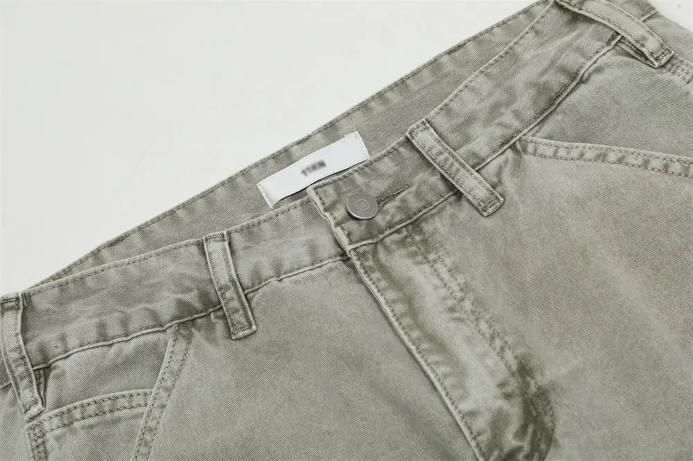 American Retro Denim Trousers For Men
