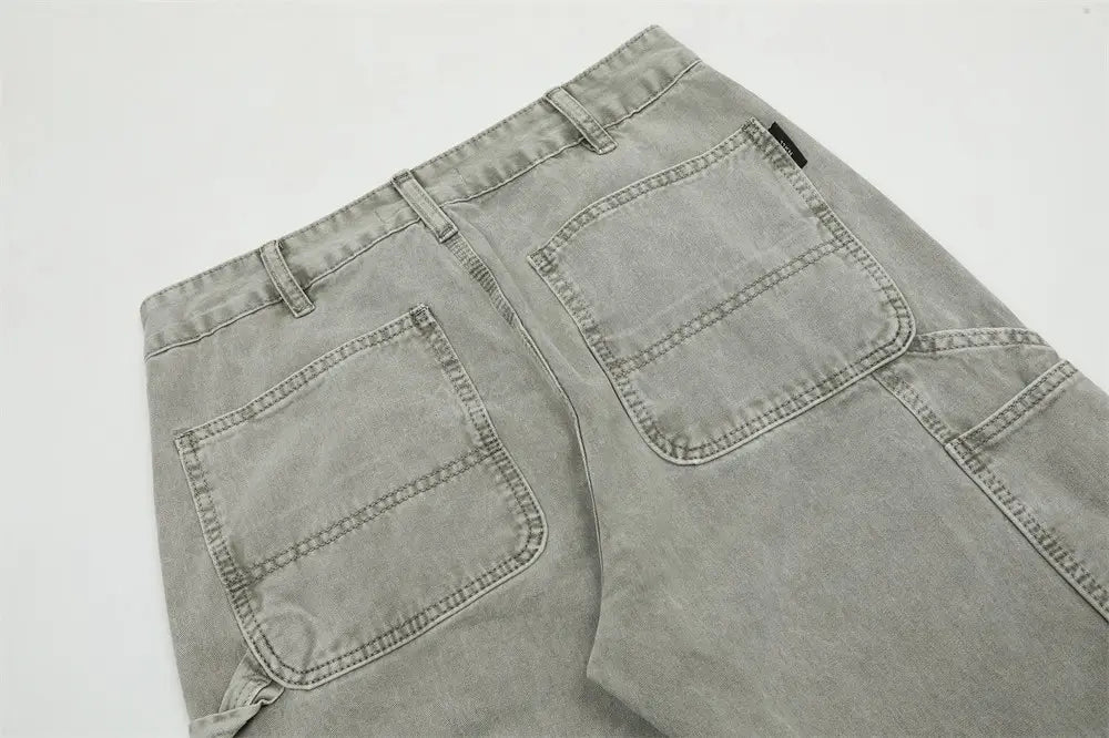 American Retro Denim Trousers For Men