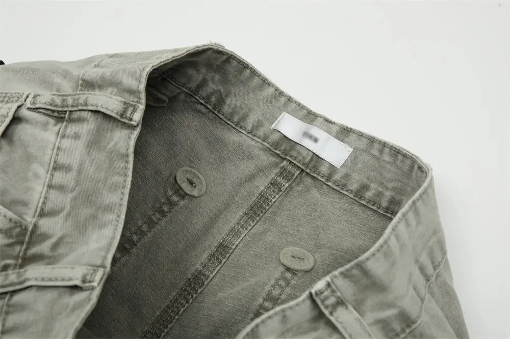 American Retro Denim Trousers For Men