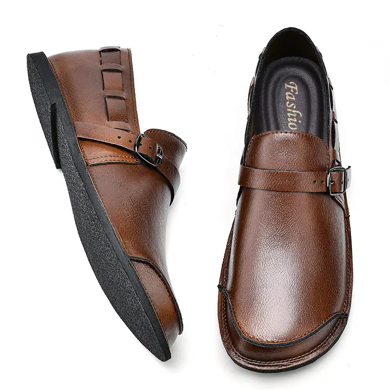 Men’s Daily Soft Sole Leather Casual Shoes