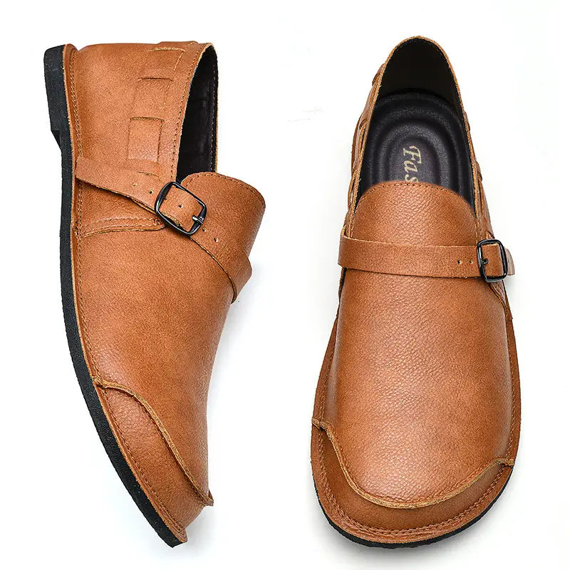 Men’s Daily Soft Sole Leather Casual Shoes