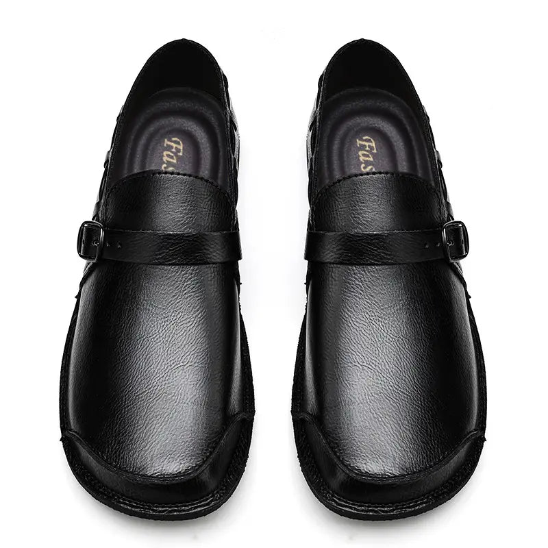 Men’s Daily Soft Sole Leather Casual Shoes