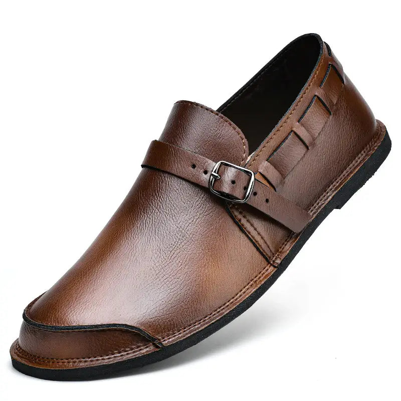 Men’s Daily Soft Sole Leather Casual Shoes