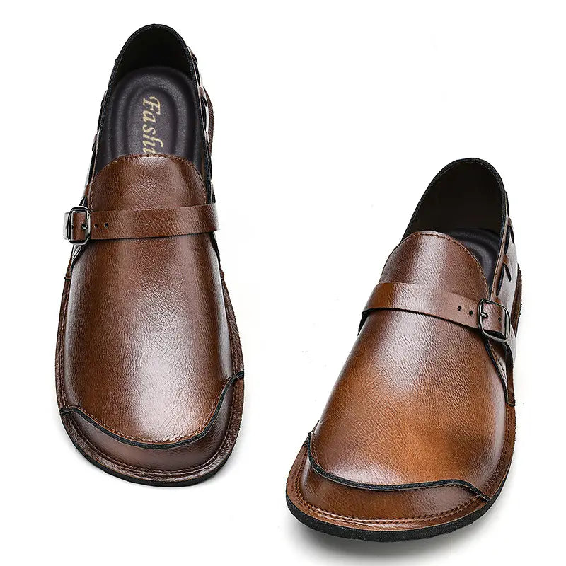 Men’s Daily Soft Sole Leather Casual Shoes