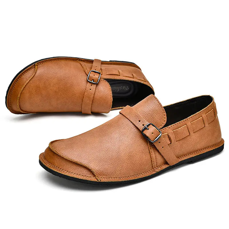 Men’s Daily Soft Sole Leather Casual Shoes