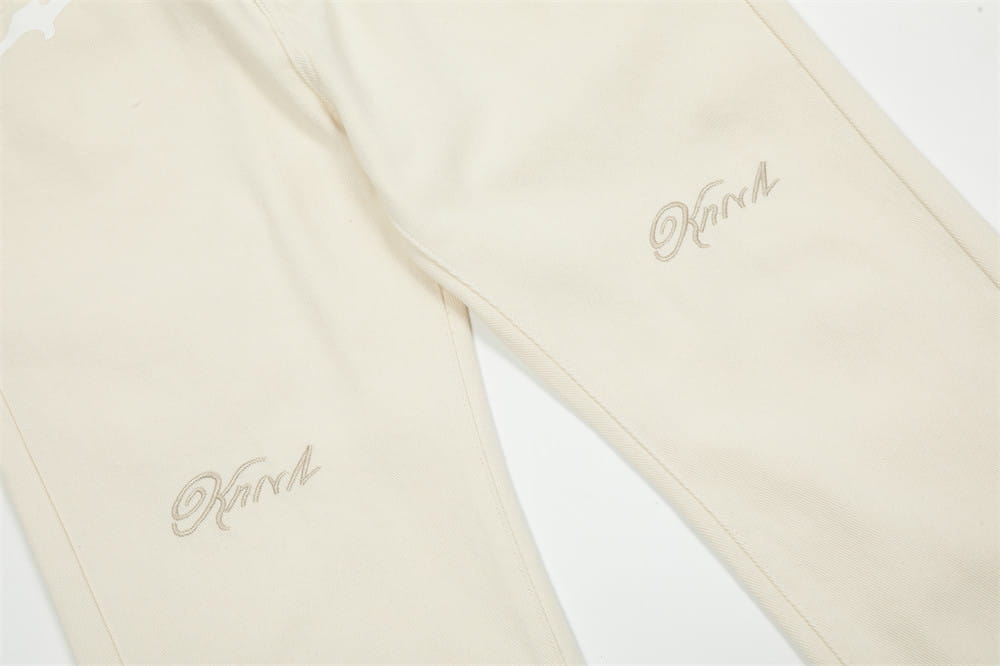 Personalized Printing Straight-leg Trousers Men