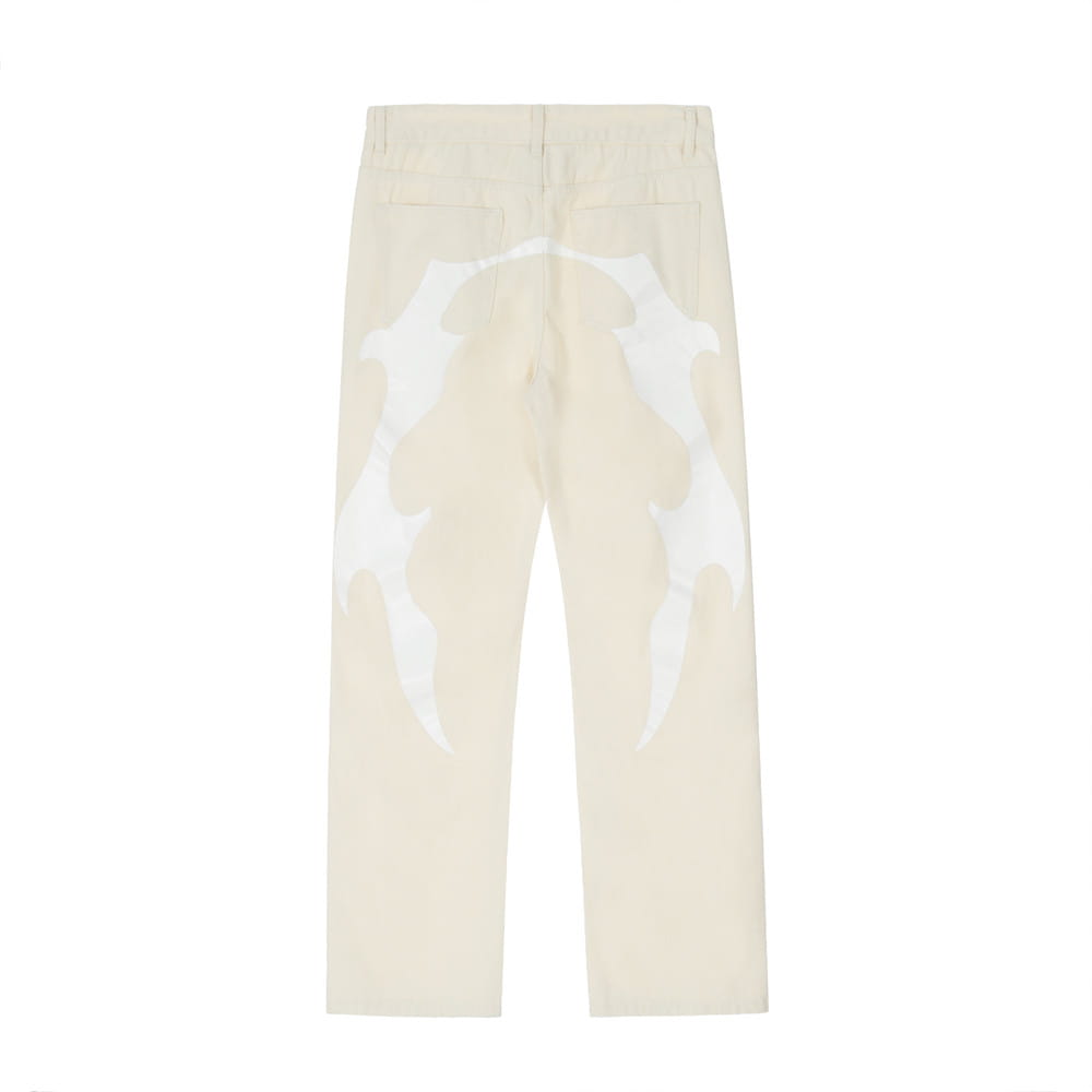 Personalized Printing Straight-leg Trousers Men
