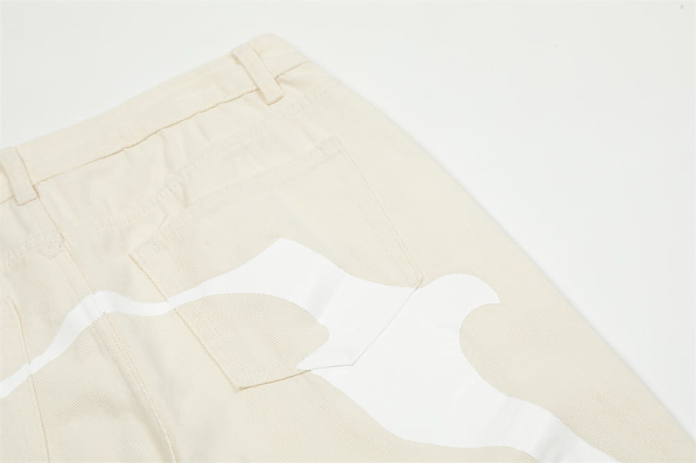Personalized Printing Straight-leg Trousers Men