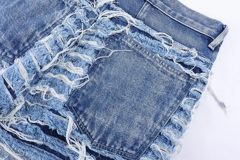 Men Fashion Brands Washed Old Three-dimensional Irregular Coat