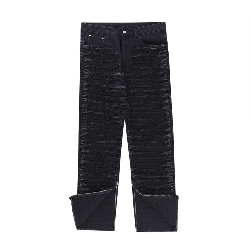 Men Fashion Brands Washed Old Three-dimensional Irregular Coat