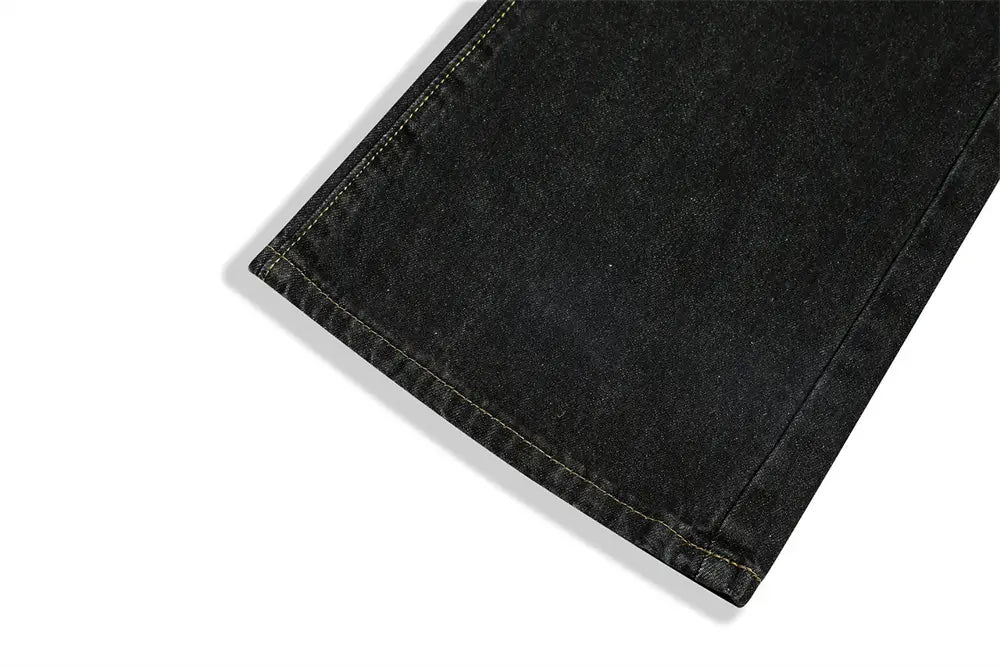 Fashion Personality Loose Denim Trousers Men