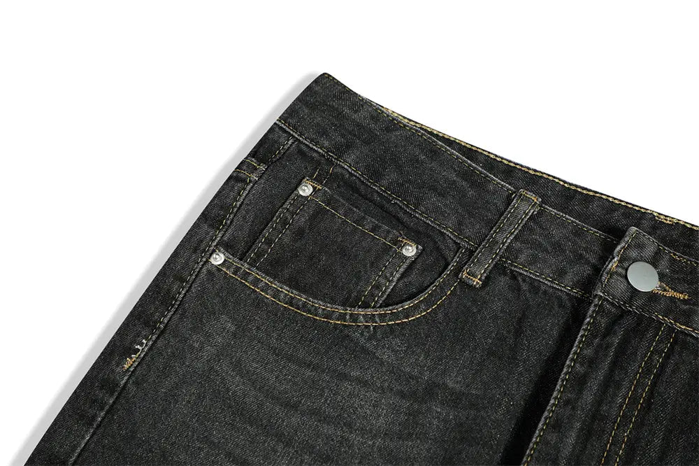 Fashion Personality Loose Denim Trousers Men