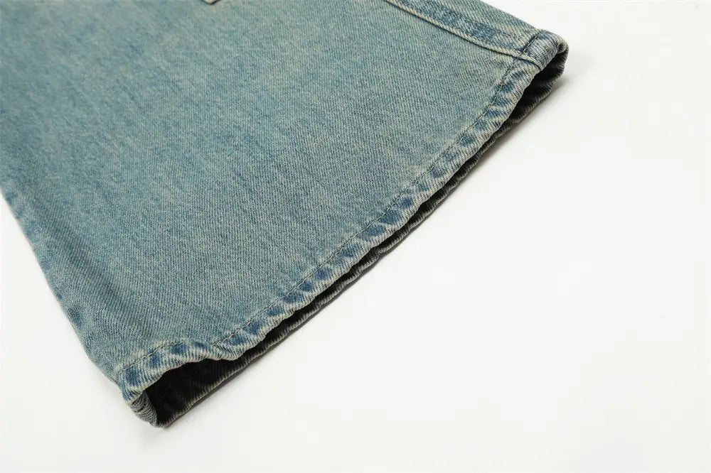 Fashion Personality Washing Denim Trousers Men