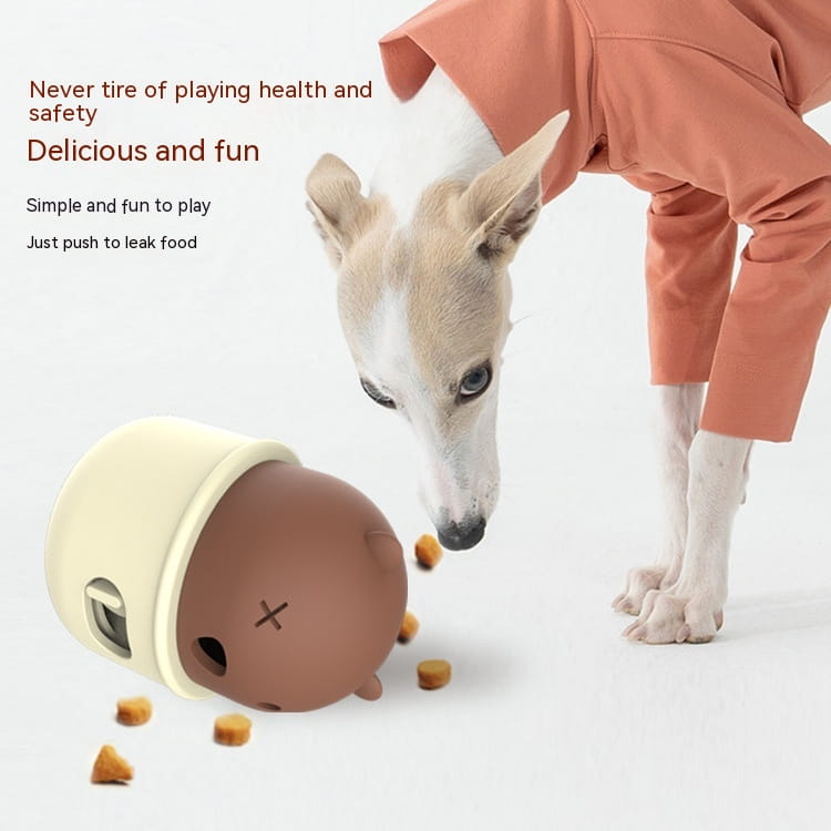 Pets Leakage Food Feeder Dog Interactive Training Toy Ball Natural Rubber Chew Dog Food Ball Snack Food Feeder Cat