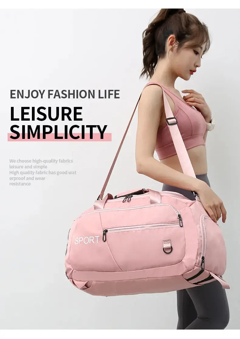 Luggage Bags For Women Handbag Oxford Men’s Fitness Gym Shoulder Bag Waterproof Sports Travel Backpack With Shoes
