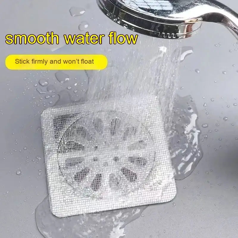 Square mesh drain cover for Disposable Self-adhesive Tian Zi Floor Drain Sheet.