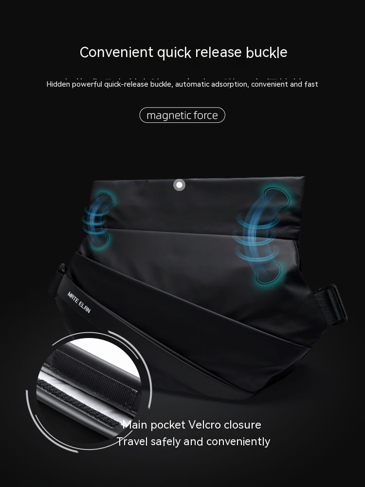 Men’s Fashion Casual Mechanical Style Crossbody Bag