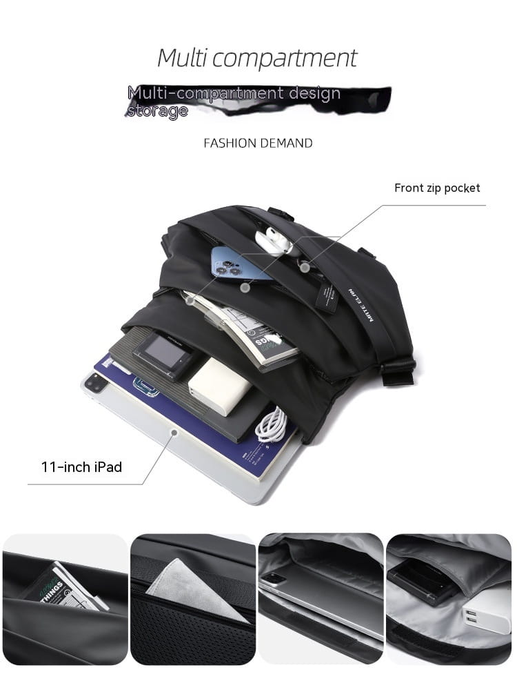 Men’s Fashion Casual Mechanical Style Crossbody Bag